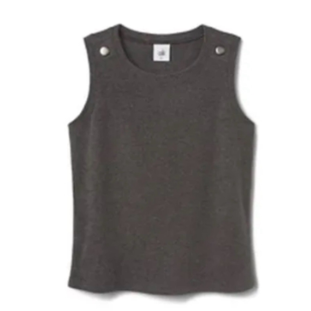 Cabi Snap Top, Charcoal Fall 2025, medium NWOT